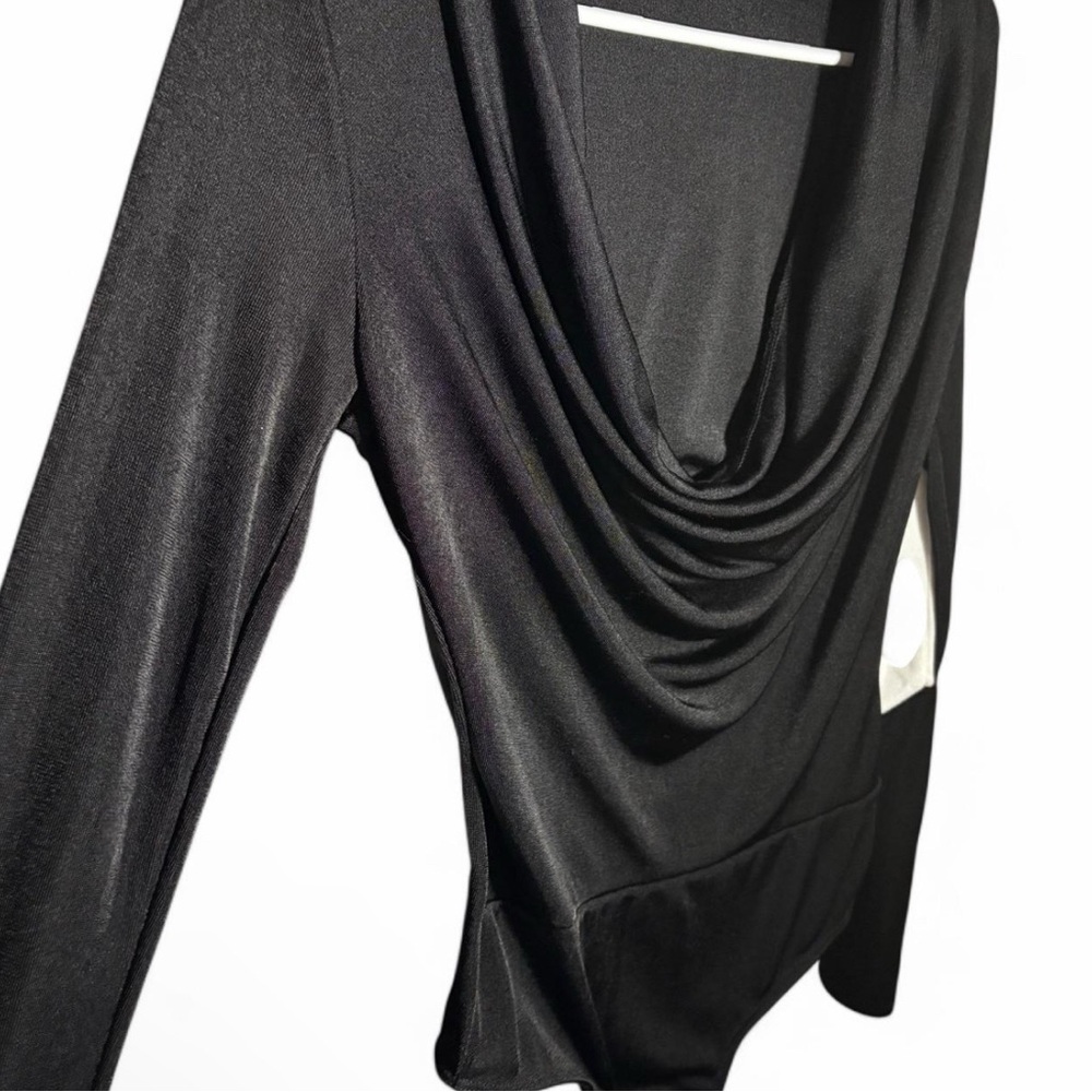 Elegant Black Draped Top